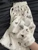 Pantalones Casuales Sueltos Rectos con Caída Estampado de Mariposas Estilo Verano Petite 2026 Hielo Seda 150