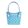 Bolsa Feminina Eva Perfurada Mais Vendida, Bolsa de Mão Coreana de Nicho, Bolsa de Praia Simples e Estilosa, Necessaire, Bolsa Transversal