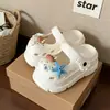 Mary Jane Caladas Doble Uso Personalizadas para Mujer de Suela Gruesa 8cm Soporte de Arco Verano Nuevo Estilo Lazo Zuecos Kitten DIY