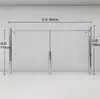 Estantes de Exhibición para Tiendas de Ropa de Mujer, Colgadores de Pared, Percheros de Acero Inoxidable Brillante, Estantes Centrales (Islas), Estanterías de Piso para Ropa de Hombre