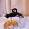 Nuevos Accesorios para el Cabello Moda Otoño e Invierno para Mujer Grande 13cm Bolas para el Cabello Cuentas Horquilla con Circonio Flash Pinza para el Cabello Tipo Disco Pinza de Tiburón para el Cabello