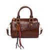 Bolso de Cuero Brillante Nuevo de Invierno 2025 Moda para Mujer Colgante Avanzado Bolso Cuadrado Pequeño Bolso de Hombro Único Bolso Cruzado