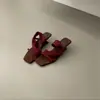 Sandalias Romanas de Tacón de Cuña para Mujer Chuyuji, Punta Cuadrada, Sandalias de Verano Retro con Punta Abierta, Chanclas Versátiles Estilo Coreano