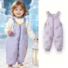 Mono de Plumón Tres Pruebas para Bebé 2026 Nuevo Invierno Niños y Niñas Bebé Pequeño Cálido Engrosado Forrado de Felpa Pantalones Largos