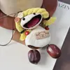 Kit de Materiais DIY Feito à Mão para Bonecas de Vagem, Pingente de Sino de Vento de Frutas Acabado, Ornamento para Pendurar no Carro de Boneca de Vagem de Frutas