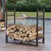Herramientas para Chimenea de Interior y Exterior, Estante para Leña, Estante de Almacenamiento de Madera, Estante Organizador y de Almacenamiento