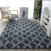 Alfombra teñida a mano de seda y lana del fabricante, en stock, gruesa y esponjosa, para cobertura total en la sala de estar, alfombra de área grande, alfombra de dormitorio de pelo largo para junto a la cama