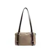 Elegante, minimalista y sofisticada bolsa tipo almohada de gamuza - Nueva colección otoño 2026 para mujer, perfecta para ir al trabajo, se puede llevar como bolso de hombro, bolso de mano o bolso de axila