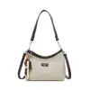 Bolso de Axila Texturizado Transfronterizo para Mujer 2025 Nuevo Bolso Cubo Versátil de Lona Bolso de Hombro Cruzado Simple