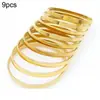 Pulseira Cassia Feminina Popular Lisa com Anel Anel Plano Empilhado Multi-Anel Brilhante Vários Tamanhos Aço Titânio Pulseira Feminina