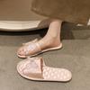 Zapatillas de Fondo de Tendón de Res Bordadas con Mariposas de Estilo Chino para Mujer Vintage Distintivas Lujo Ligero de Gama Alta Planas en Stock Zapatillas