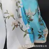 Novo Lenço de Seda Chiffon Estampado Elegante Estilo Chinês para Uso Externo, Proteção Solar, à Prova de Vento, Xale Fino, Lenço Versátil para Mães