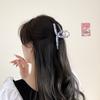 Corea del Sur Dongdaemun - Pinza grande de tiburón, pinza para el cabello con diseño floral, pinza para el cabello con temperamento, accesorios para el cabello con sentido avanzado