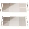 Estante divisorio para armario con ventosa, estante de almacenamiento retráctil sin perforaciones, estante divisor para separación y almacenamiento de ropa