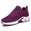 Sapatos Femininos Cross-Border Temu Sapatos de Tamanho Grande Femininos Casuais Tênis de Corrida com Amortecimento a Ar Tênis Respiráveis de Malha Fly-Knit Sapatos Individuais com Amortecimento a Ar