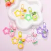 Llavero colgante de muñeca de fruta de dibujos animados estrella, accesorio de llavero de cuentas 3D lindo para DIY, regalo pequeño