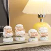 Año de la Oveja Figura Giratoria del Zodiaco de la Oveja Escritorio Alivio del Estrés Creativo Gama Alta Nicho Decoración de Coche Regalo de Año Nuevo