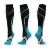 Venta al por mayor del fabricante Nuevos Calcetines de Compresión Deportiva para Hombres y Mujeres Multicolores para Correr al Aire Libre Calcetines Largos de Compresión Calcetines Transfronterizos