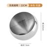 Tigela de Cozinha Coreana de Aço Inoxidável, Tigela Criativa de Boca Oblíqua, Tigela para Condimentos, Tigela para Molho Self-Service de Restaurante com Tampa, Multiuso em Forma de Bola