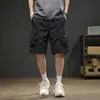 Shorts de Trabalho Retro Americano Novos para Homens Verão 2026, Corte Solto, Secagem Rápida, Sensação Fresca, Calças de Comprimento Médio com Bolsos com Zíper
