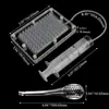 Gerador de Caviar para Cozinha Molecular Ferramenta de Cozinha Molecular com 100 Furos Caixa de Caviar Gerador de Caviar
