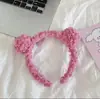 Celebridad de Internet Bolas de Pelo de Cordero Aro para el Pelo de Mujer Color Caramelo Felpa Lindo Aro para Lavarse el Pelo Accesorios para el Cabello Corea del Sur Tocados Otoño e Invierno