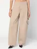 Pantalones Cargo Anchos Sueltos con Bolsillos para Mujer Shenzhen Nanyou Otoño 2025 Nuevo Diseño de Nicho Pantalones Casuales