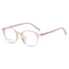 2025 Nuevos Lentes Ópticos de Montura Completa Ovalada para Mujer, Lentes para Miopía Reemplazables Personalizados, Venta al por Mayor de Lentes de Espejo Plano