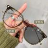 Gafas Fangyuan para la cara decoloración grado de miopía mujer estilo coreano adelgazantes anti-ultravioleta anti-luz azul montura de gafas estudiante moda