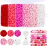 Venda Quente Transfronteiriça Kit DIY de Argila Macia 6 Compartimentos Contas de Letra Contas de Arroz Contas Espaçadoras Fio Elástico Caixa de Materiais Conjunto