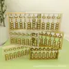 Ábaco Matemática Ensino Consciente Dourado Pegar Zhou Pequeno Ábaco Sete Pilares Crianças Aritmética Contas Ornamentos