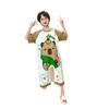 2025 Nuevo Traje de Verano de Seda de Hielo de Una Pieza para Niño Acolchado Anti-Patadas con Dibujos Animados Lindos Ropa de Casa Conjunto de Pijama Se Puede Usar Afuera