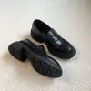 Mocasines gruesos de piel de oveja estilo británico para mujer, zapatos casuales sin cordones, zapatos planos versátiles, estilo preppy, zapatos para uniforme JK