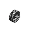 Anillo de apertura de placa de ábaco de riqueza cuadrada nuevo bañado en plata tamaño 21 mm peso aprox. 4,37 gramos outlet de fábrica