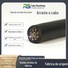 Cabo Cat5E/6A-Stp Retardante à Chama e à Prova de Explosão, Multi-Condutor, Alta Flexibilidade Cat5E/Cat6, Cabo Multi-Condutor Especial para Correntes de Arraste