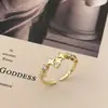 Anel Aberto Estrela Fashion, Requintado, Luxo Leve, High-End, Nicho, Versátil, Design Diário Personalizado, Joia para o Dia a Dia
