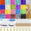 Conjunto de acessórios para joias de cerâmica macia de 20 cores, venda quente na Amazon, pulseira de marca nova para fazer joias DIY