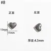 Venta al por mayor de fábrica Colgante de Corazón con Patrón de Acero Inoxidable Estilo Punk Hip-Hop de Moda Accesorios para Joyería DIY