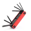 Herramienta Combinada para Bicicleta 7 en 1 Juego de Herramientas de Reparación Multifuncional Herramienta Plegable Herramienta de Reparación con Llave Hexagonal