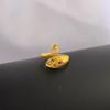 Anillo de pavo real plateado tridimensional retro simple para mujer en vivo hacer joyería antigua gancho lana con hilo fabricantes de artefactos al por mayor