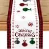 Toalha de mesa de linho mais vendida internacionalmente, boneco de neve de Natal, decoração festiva para casa, restaurante, sala de estar, mesa de jantar, interior, toalha de mesa