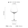 Lujo Ligero Europeo Copa Grande de Barriga Vidrio de Cristal Borgoña Especial para Hotel Restaurante Copa de Tallo Alto Copa de Vino Tinto Copa de Vino