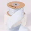 Cinta Impresa de Trazo Unilateral Lazo Hecho a Mano DIY Adorno para la Cabeza Borde de Envoltura de Ropa Flor para Ramo de Flores Banda para Envoltura de Regalos de Repostería