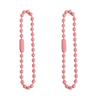 Cadena de metal de 12 cm con cuentas de color caramelo, accesorios de joyería para hacer tú mismo, etiqueta, cadena de cuentas, llavero, colgante, material
