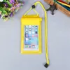 Bolsa Impermeable para Teléfono Móvil con Pantalla Táctil, Adecuada para Nadar y Rafting, Estuche Impermeable de PVC Transparente para Parque Acuático con Capacidad de Pantalla Táctil
