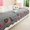 2026 Nuevo Dibujo Animado Lindo Cojín para Sofá Tela Antideslizante Todas las Estaciones Universal Cojín para Asiento de Sofá Alfombra Decorativa para el Hogar