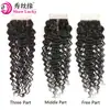 Cabelo Humano Onda Profunda com Fechamento de Renda 4*4