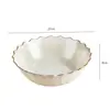 Tigela de Frutas Estilo Cream de Luxo Leve Novo Modelo 2026 Prato de Doces Celebridade da Internet Bandeja de Lanches Tigela de Frutas PET Resistente a Quedas Doméstica