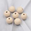 Accesorios para Joyería DIY 16mm Cuentas de Madera de Colores Sueltas Decoración del Hogar Accesorios para Enhebrar Madera Cuentas Redondas