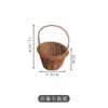 Tubo de Bambú para Hielo Seco Estilo Japonés, Olla Pequeña de Hielo Seco, Decoraciones para Sashimi, Presentación de Mariscos, Adorno para Bandeja, Cubo Pequeño de Bambú